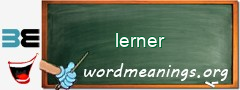 WordMeaning blackboard for lerner